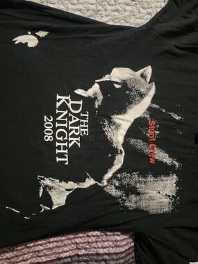 Vintage Rare The Dark Knight Batman 2008 Stunt Crew Graphic Tee - Black